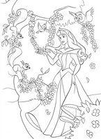 kolorowanki Śpiąca królewna Aurora malowanka Disney numer  1
